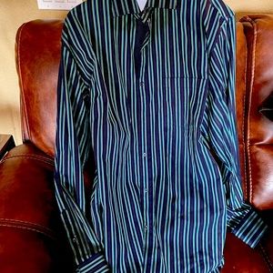 BUGATCHI classic fit long sleeve XLG cotton button up